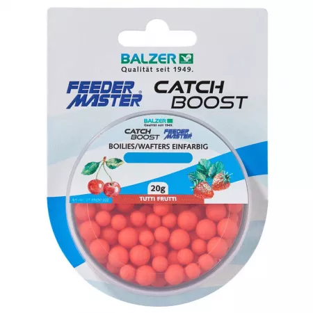 Balzer Catch Boost Method Feeder Boilies (Wafter) 10&12mm - Rot-Tutti Frutti