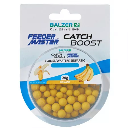 Balzer Catch Boost Method Feeder Boilies (Wafter) 6&8mm - Dunkelgelb-Banane