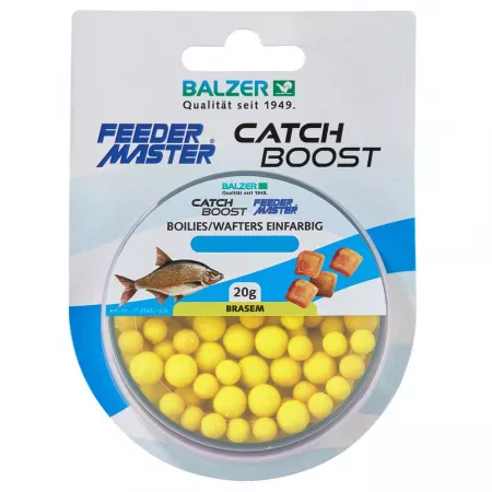 Balzer Catch Boost Method Feeder Boilies (Wafter) 6&8mm - Gelb-Brasem