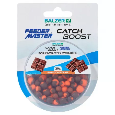 Balzer Catch Boost Method Feeder Boilies (Wafter) 6&8mm - Orange-Braun-Schokolade
