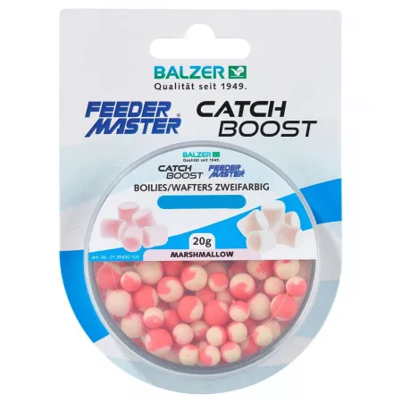 Balzer Catch Boost Method Feeder Boilies (Wafter) 6&8mm - Pink-Weiss-Marshmellow