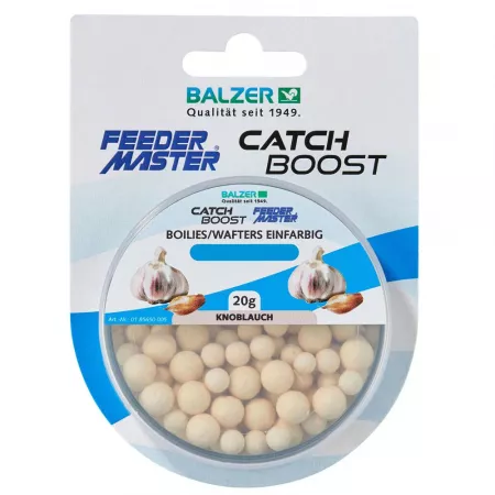 Balzer Catch Boost Method Feeder Boilies (Wafter) 6&8mm - Weiß-Knoblauch