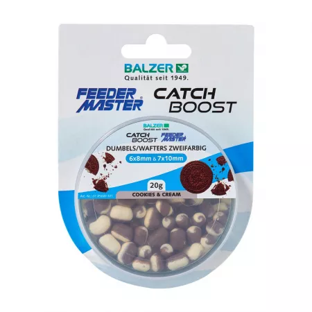 Balzer Catch Boost Method Feeder Dumbells (Wafter) - Weiß-Braun (Cookies/Cream)