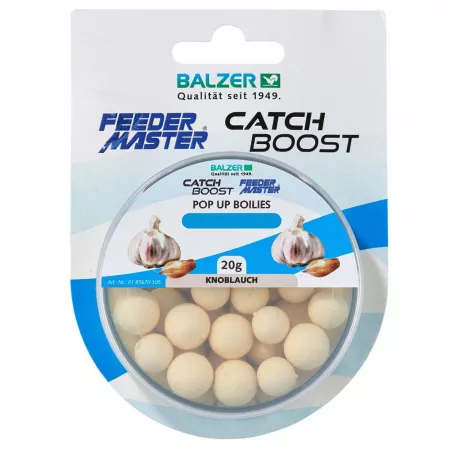 Balzer Catch Boost Method Feeder Pop Up Boilies 10&12mm - Weiß-Knoblauch