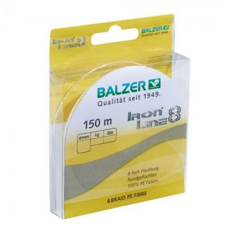 Balzer Ironline 8 GELB 150m - 0,12mm