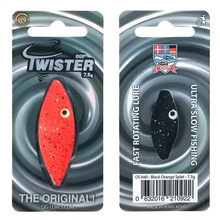 OGP Twister 7.5g - Black Orange Splat