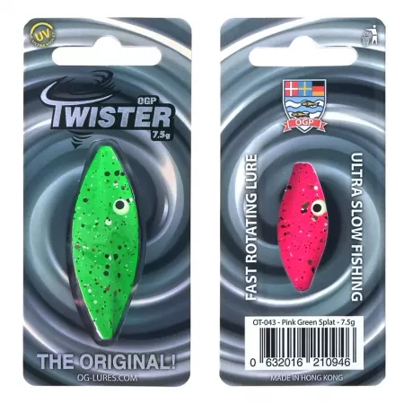 OGP Twister 7.5g - Pink Green Splat