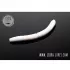 Libra Lures FATTY D'Worm "Garlic" 65mm - White 001