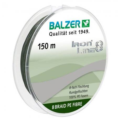 Balzer Ironline 8 GRÜN 150m - 0,08mm