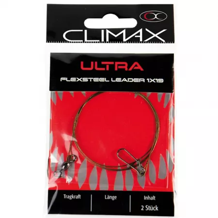 Climax Ultra Light Flexsteel Leader 1x19 / 5kg / 30cm
