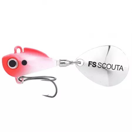 Freestyle Scouta Jig Spinner 10g - UV Red Head