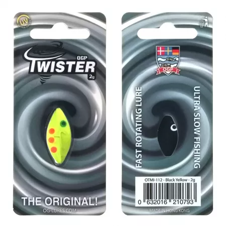 OGP Twister 2.0g - Black Yellow