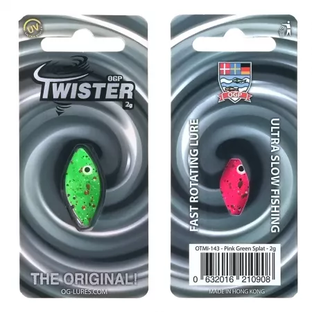 OGP Twister 2.0g - Pink Green Splat