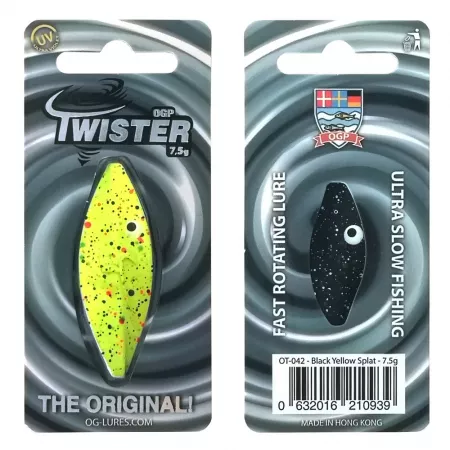 OGP Twister 7.5g - Black Yellow Splat - Angebot