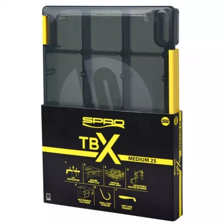 Spro TBX - Tackle Box Dark - Medium 25